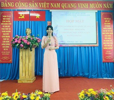 Họp mặt kỉ niệm  114 năm ngày quốc tế phụ nữ 8/3 ( 8/3/1910 - 8/3/2024) và 1984 năm khởi nghĩa hai bà trưng
