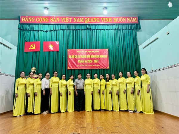 Đại hội Chi bộ Trường Mầm non Hoàng Minh Đạo nhiệm kỳ 2025 - 2027