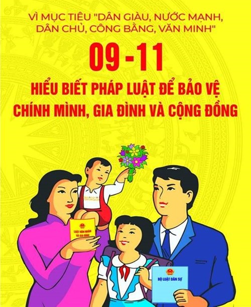 Tuyên truyền Ngày Pháp luật nước Cộng hòa xã hội chủ nghĩa Việt Nam (09/11)