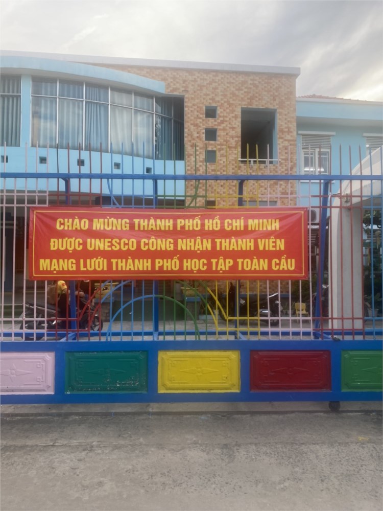 Trường Mầm non Hoa Phượng 1 chào mừng Thành phố Hồ Chí Minh được Unesco công nhận thành viên mạng lưới thành phố học tập toàn cầu