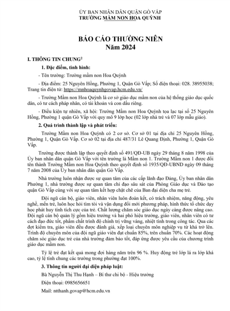 Báo cáo thường niên năm 2024