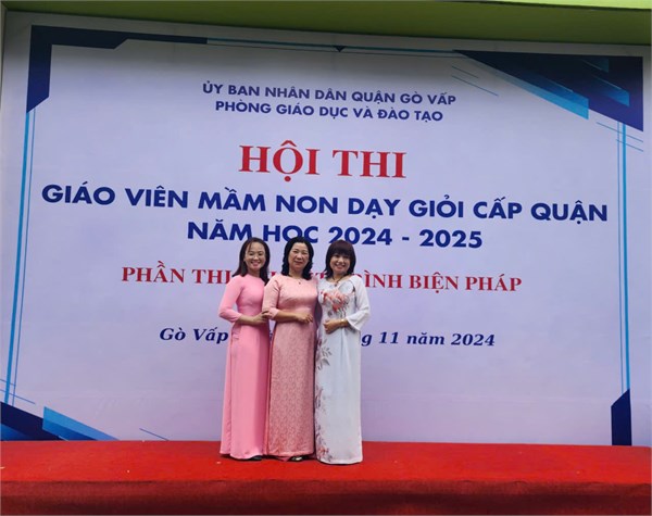Hội thi giáo viên mầm non dạy giỏi cấp Quận năm học 2024 - 2025