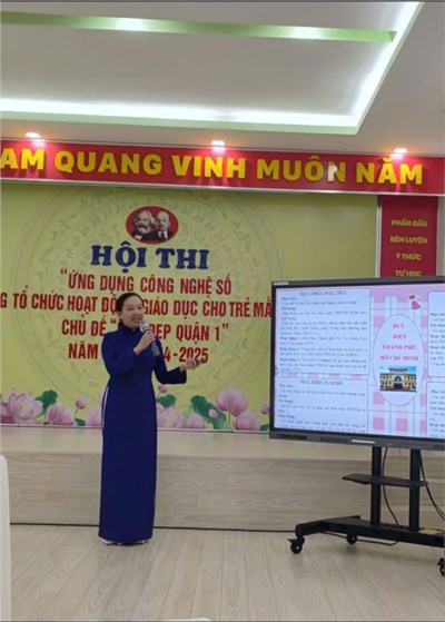 Công nghệ số đưa “Nét đẹp quận 1” đến gần với trẻ mầm non