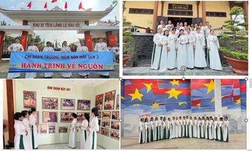 Chi đoàn trường mn hoa sen 2
hành trình về nguồn tại 
khu di tích lịch sử láng le bàu cò - khu truyền thông cách mạng cuộc tổng tiến công nổi dậy xuân mậu thân 1968