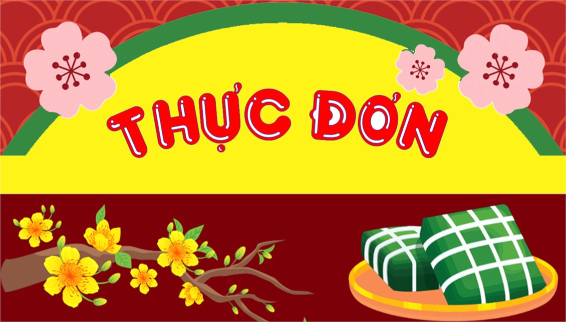Thực đơn tuần 4 tháng 1