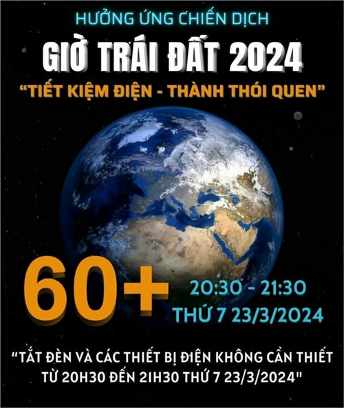 Tổ chức các hoạt động hưởng ứng Ngày Nước thế giới, Ngày Khí tượng thế giới, Chiến dịch Giờ Trái đất năm 2024 của Trường Mầm non Hoa Thiên Lý 2