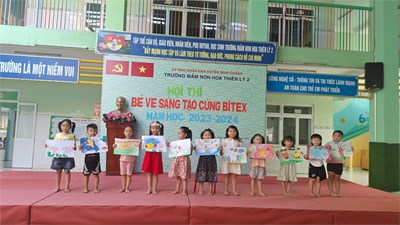 Hội thi “Bé vẽ sáng tạo cùng Bitex” bậc học mầm non năm học 2023 – 2024.
