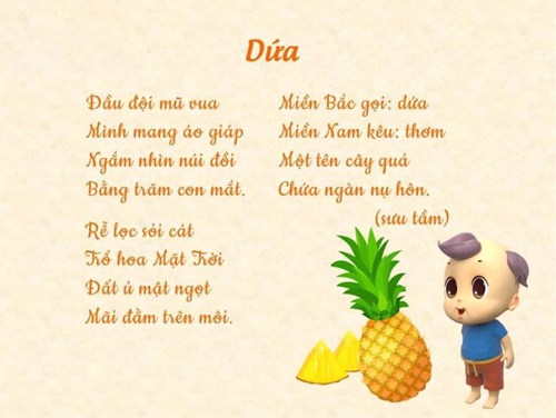 Bài thơ: Dứa
