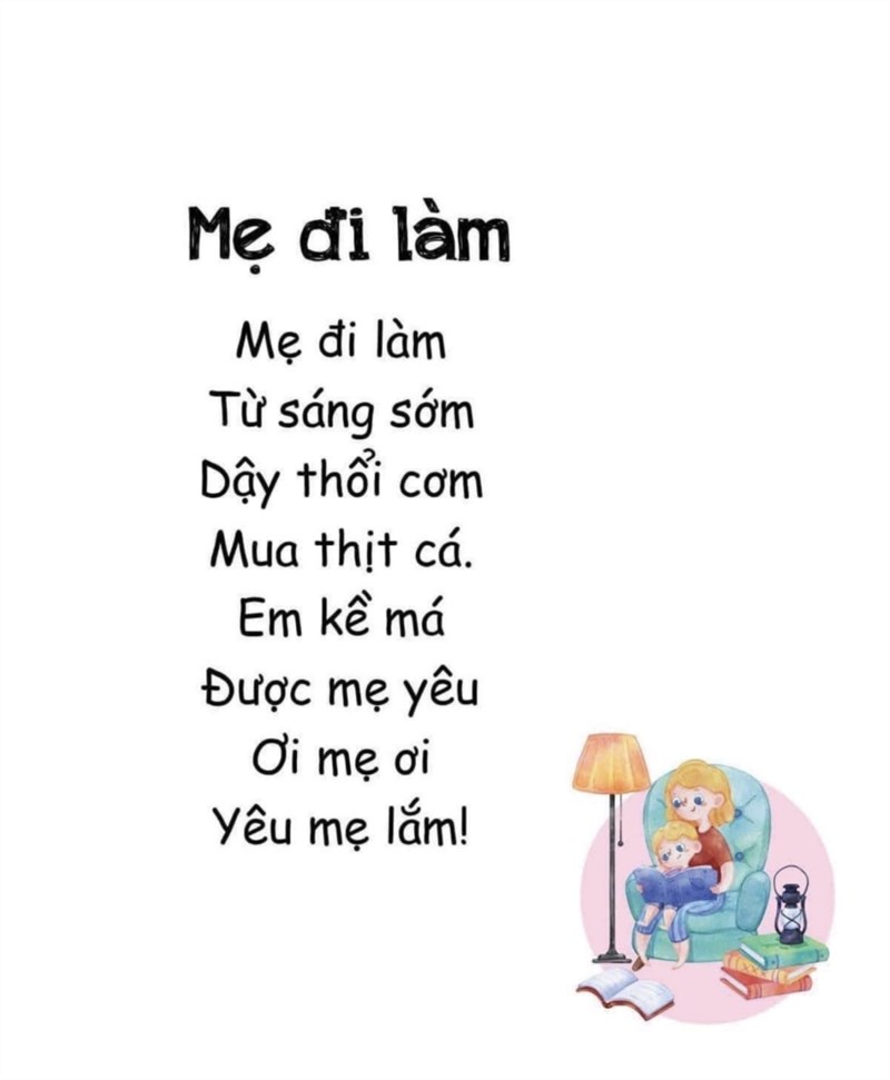 Bài thơ: Mẹ đi làm