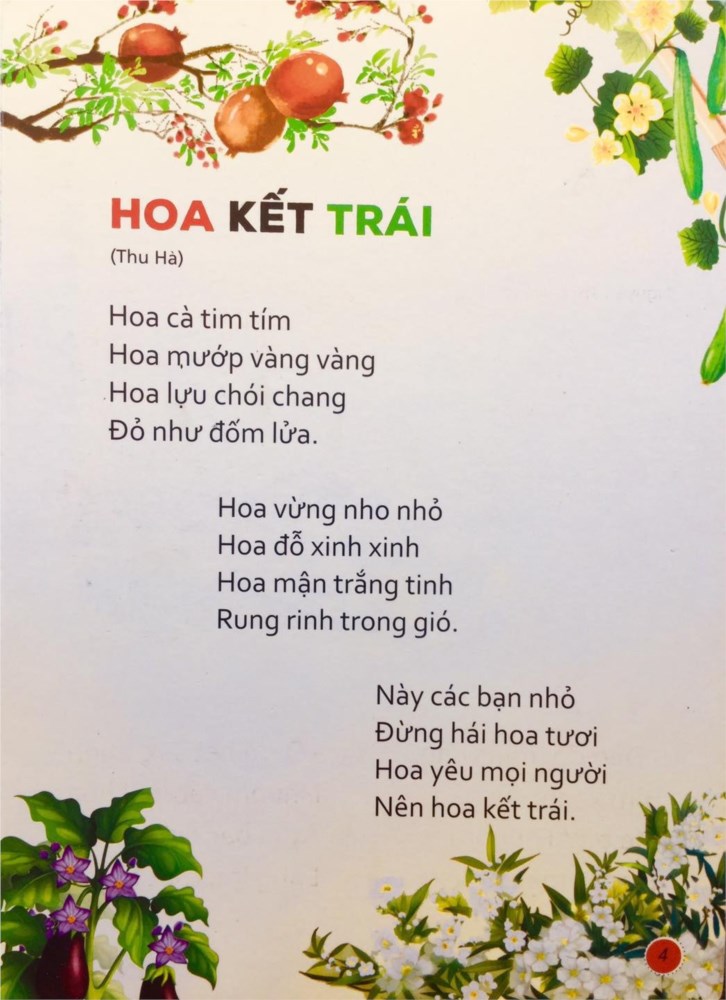Bài thơ: Hoa kết trái