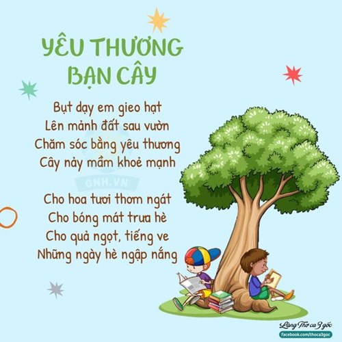 Bài thơ: Yêu thương bạn cây