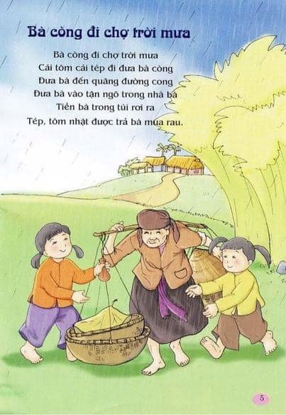 Bài thơ: Bà cồng đi chợ trời mưa