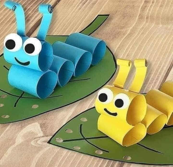 Sáng tạo đồ chơi cho trẻ hình con sâu