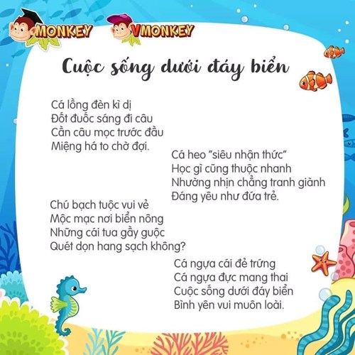 Thơ: Cuộc sống dưới đáy biển
