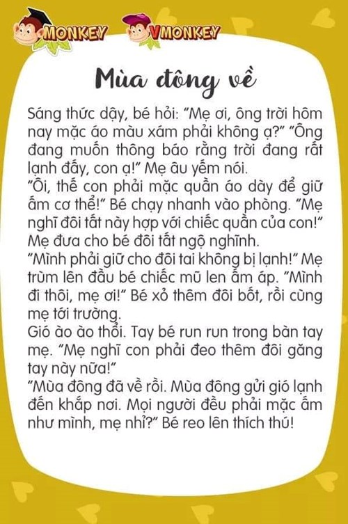 Chuyện vui: Mùa đông về