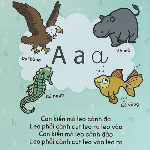 Bé học chữ a thông qua bài thơ