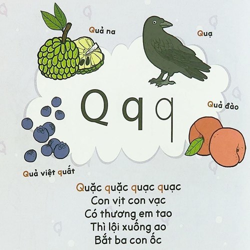 Học chữ q thông qua bài thơ
