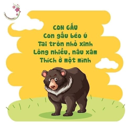 Bài thơ: Con gấu