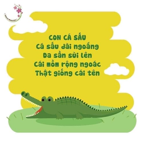 Bài thơ: Con cá sấu