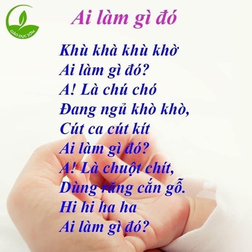 Bài thơ: Ai làm gì đó