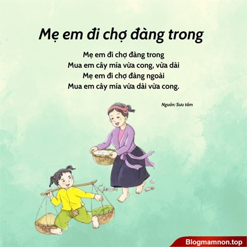 Mẹ em đi chợ đàng trong