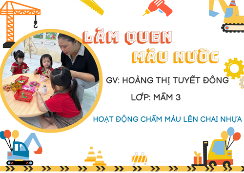 Hoạt động phát triển thẫm mỹ - Lớp Mầm 3