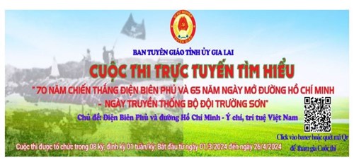 Tham gia cuộc thi trực tuyến tìm hiểu “70 năm chiến thắng Điện Biên Phủ và 65 năm Ngày mở đường Hồ Chí Minh – Ngày truyền thống Bộ đội Trường Sơn”