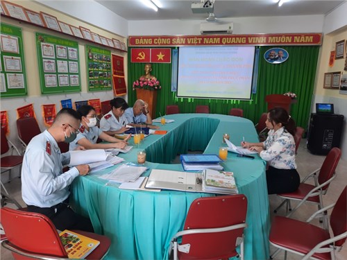 Đón đoàn kiểm tra an toàn vệ sinh thực phẩm NH 2023-2024