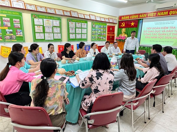 Sở Giáo dục và Đào tạo TP.HCM về kiểm tra công tác quản lý thu, chi đầu năm học 2024-2025