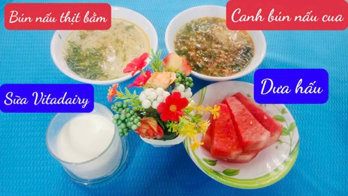 Thực đơn tuần từ 23/12-27/12/2024
