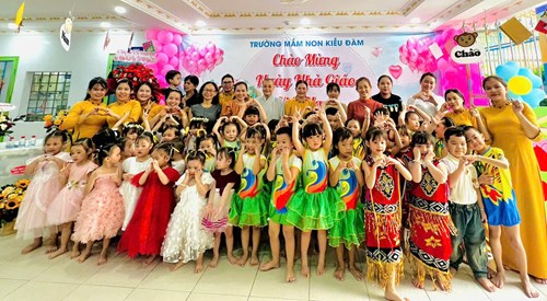 Trường mầm non Kiều Đàm Chào mừng ngày 20/11/2024
