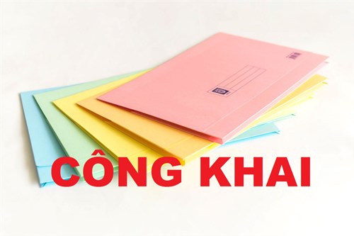 Công khai Thông báo khoản thu đầu năm học và tháng 01/2024