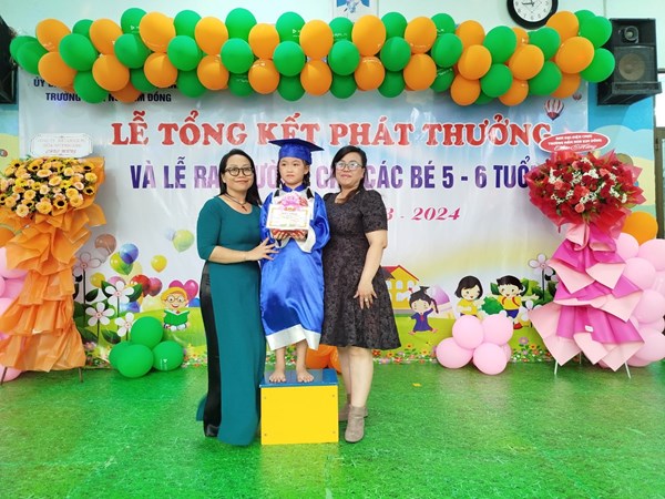 Lễ tổng kết  phát thưởng và lễ ra trường cho các bé 5-6 tuổi năm học 2023-2024