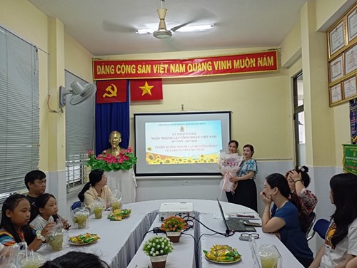 Kỷ niệm 95 năm ngày thành lập công đoàn Việt Nam ( 28/7/1929 - 28/7/2024).
Tuyên dương người công đoàn giỏi của chúng tôi cấp cơ sở