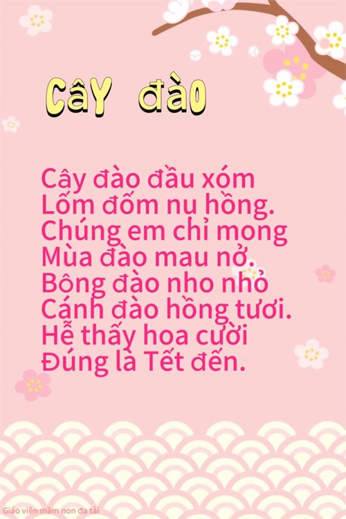 Bài thơ: cây đào
