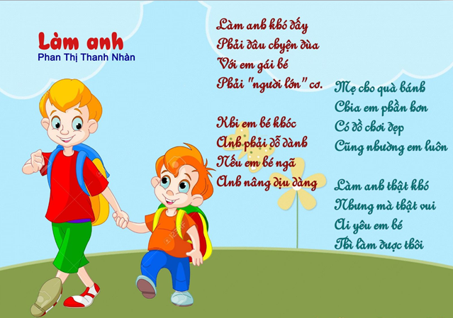 Bài thơ: làm anh
