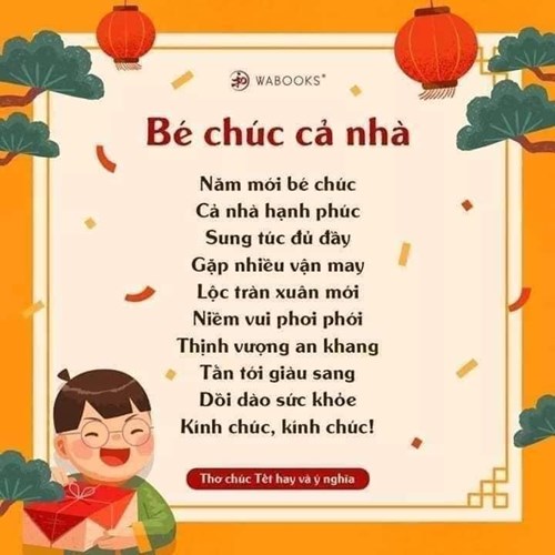 Bé chúc cả nhà