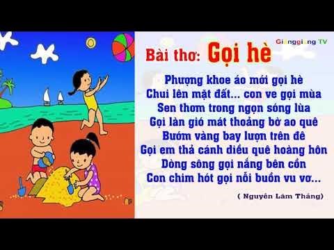 Bài thơ: Gọi hè.