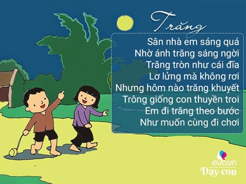 Các bài thơ hay về trung thu dành cho bé