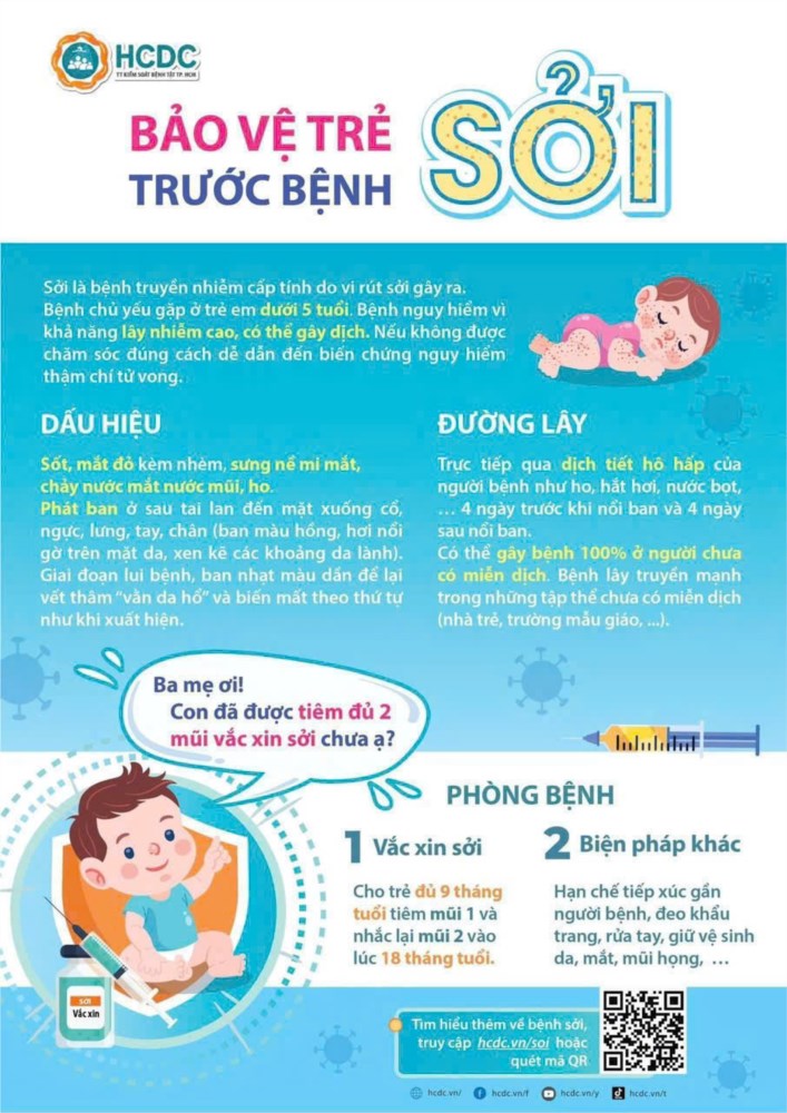 Tuyên truyền  Bảo vệ trẻ trước bệnh Sởi 