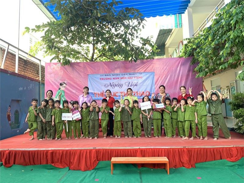 Hội thao  Vui khỏe cùng bé  tại trường
