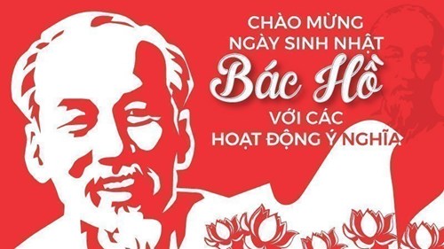 Trường MN Mỹ Cát chào mừng kỷ niệm 134 năm ngày sinh của Bác Hồ