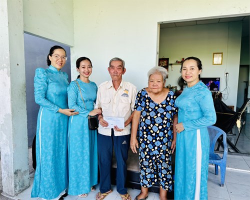 Chi bộ MN Mỹ Hòa thực hiện mô hình Dân vận khéo “Chung tay chia sẻ khó khăn”