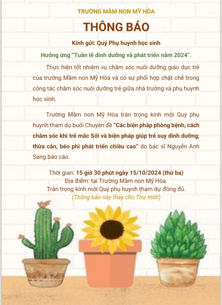 Thư mời dự chuyên đề do bác sĩ báo cáo