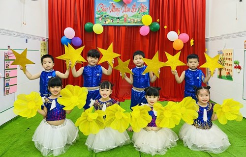 Trường MN Nai Vàng  Chào đón các Bé đến trường  năm học 2023 - 2024