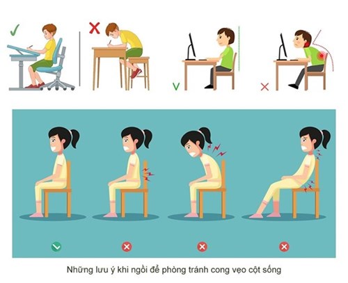 Phòng, chống cong vẹo cột sống