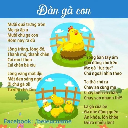 Thơ Đàn gà con