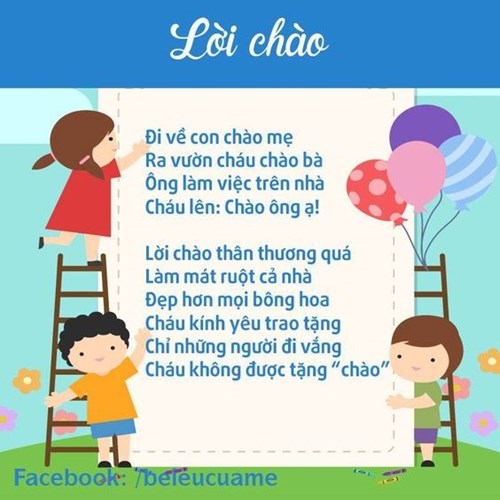 Bài thơ   Lời chào 