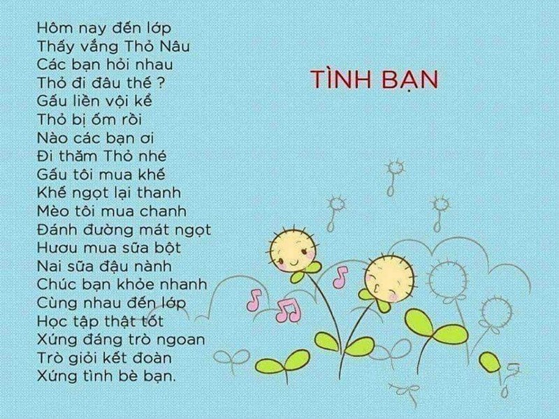Bài thơ  Tình Bạn 