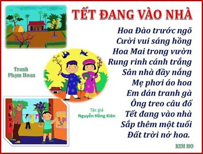 Bài Thơ  Tết đang vào nhà 